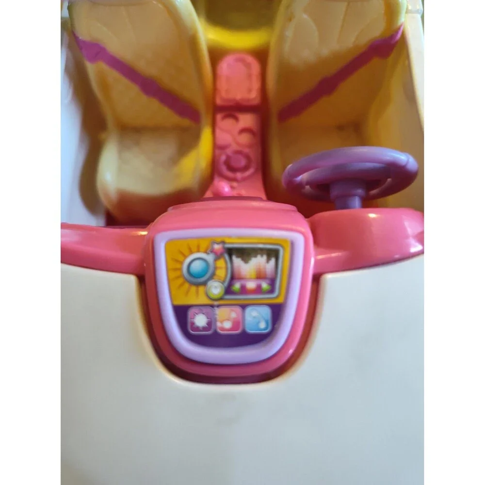 Fisher Price Loving Family Dollhouse SUV Van White Pink Musical Car 2014 Works